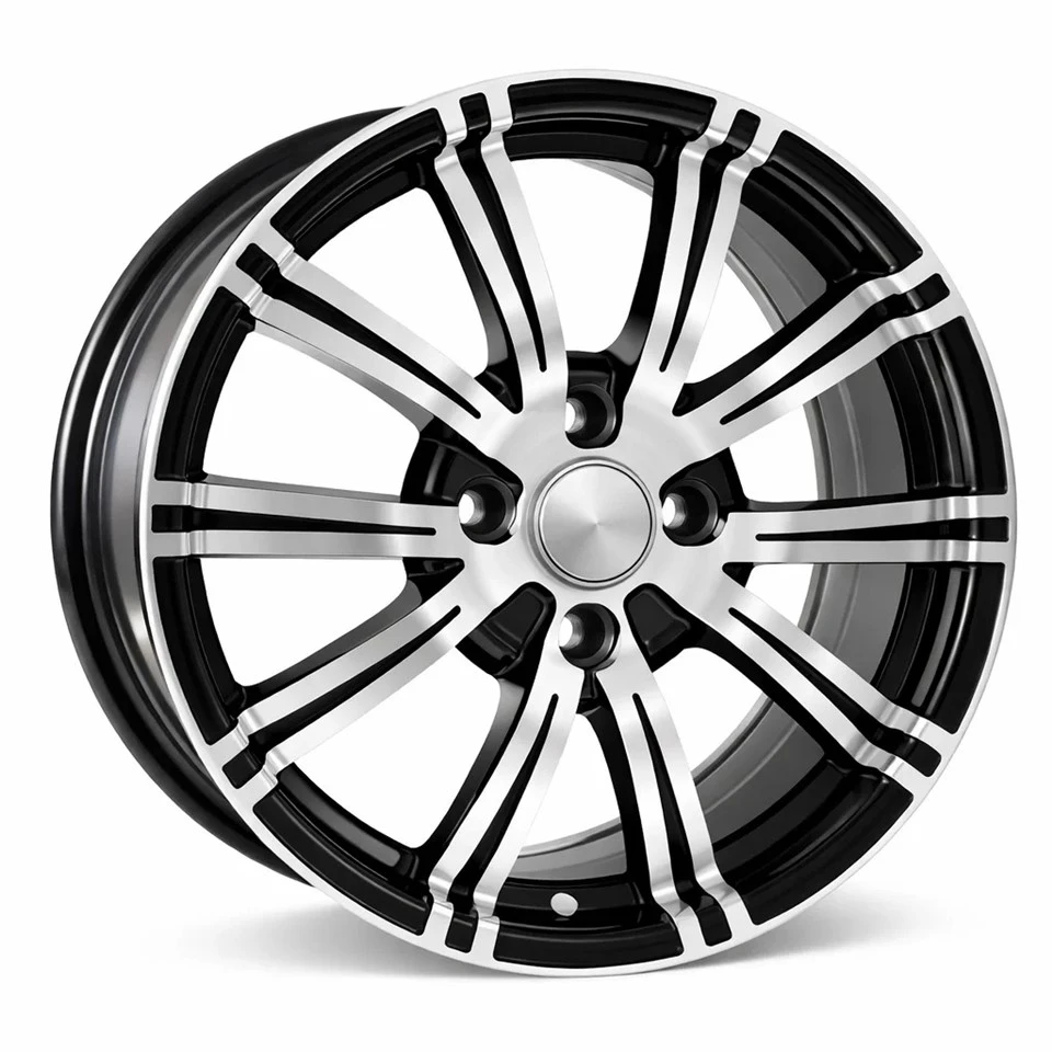 Alloy Bronze Wheels On Black Car