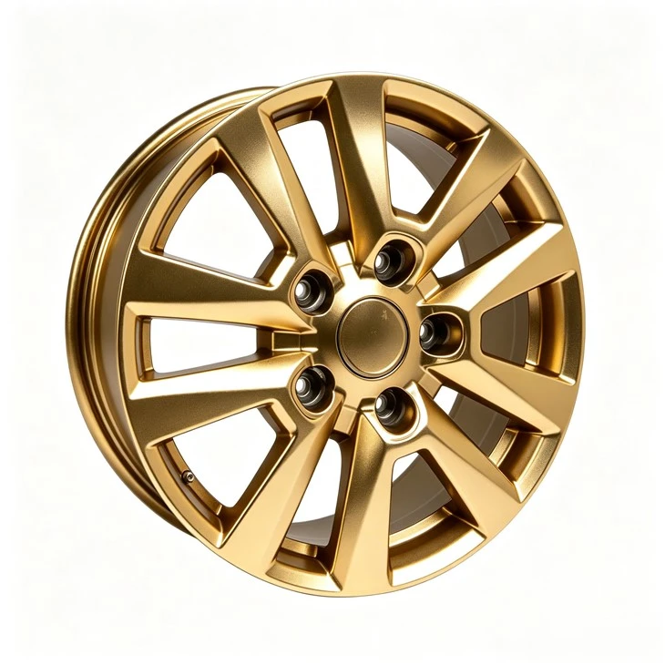 Gold Finish 6-Spoke Forged Alloy Wheel Rims
