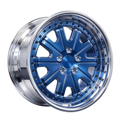 JDM 3-Piece Forged Wheels 10-Spoke Polished Lip Rims For RX-7 Skyline R32 BRZ
